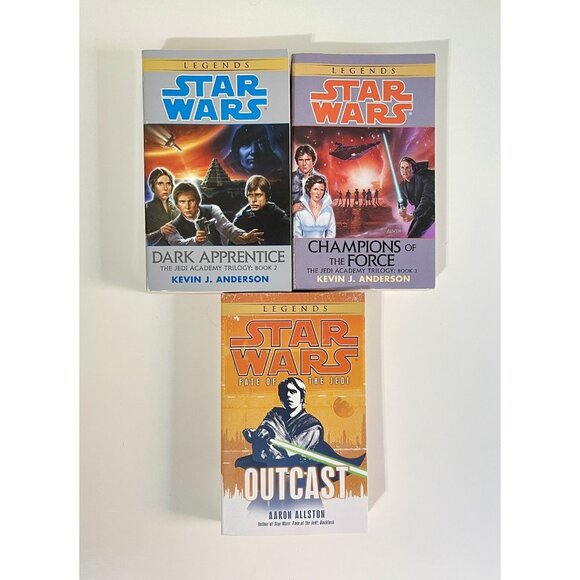 Star Wars Paperbacks~ Dark Apprentice/Champions of the Force/Fate of the Jedi - Picture 1 of 7